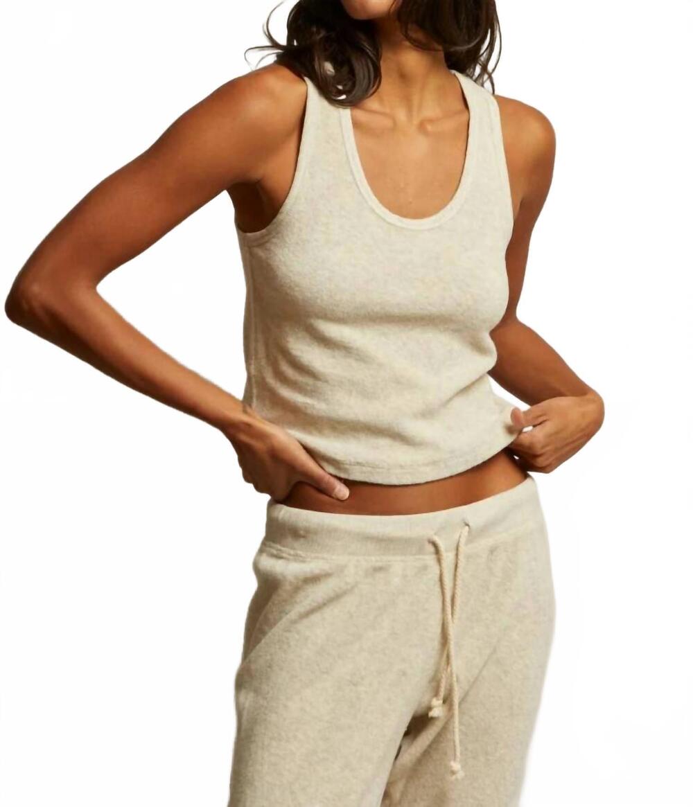 NEW PERFECTWHITETEE cruise tank top in oatmeal